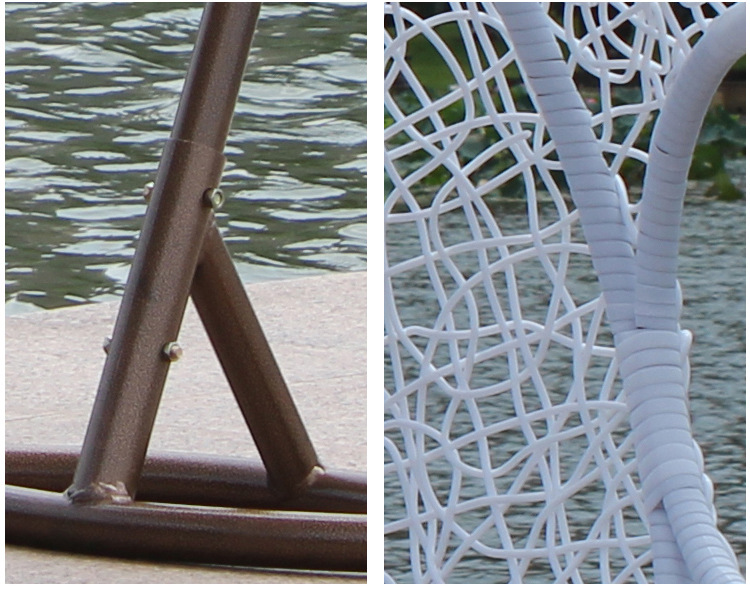 有扶手鸟巢摇藤椅吊篮户外阳台粗藤秋千吊蓝吊椅