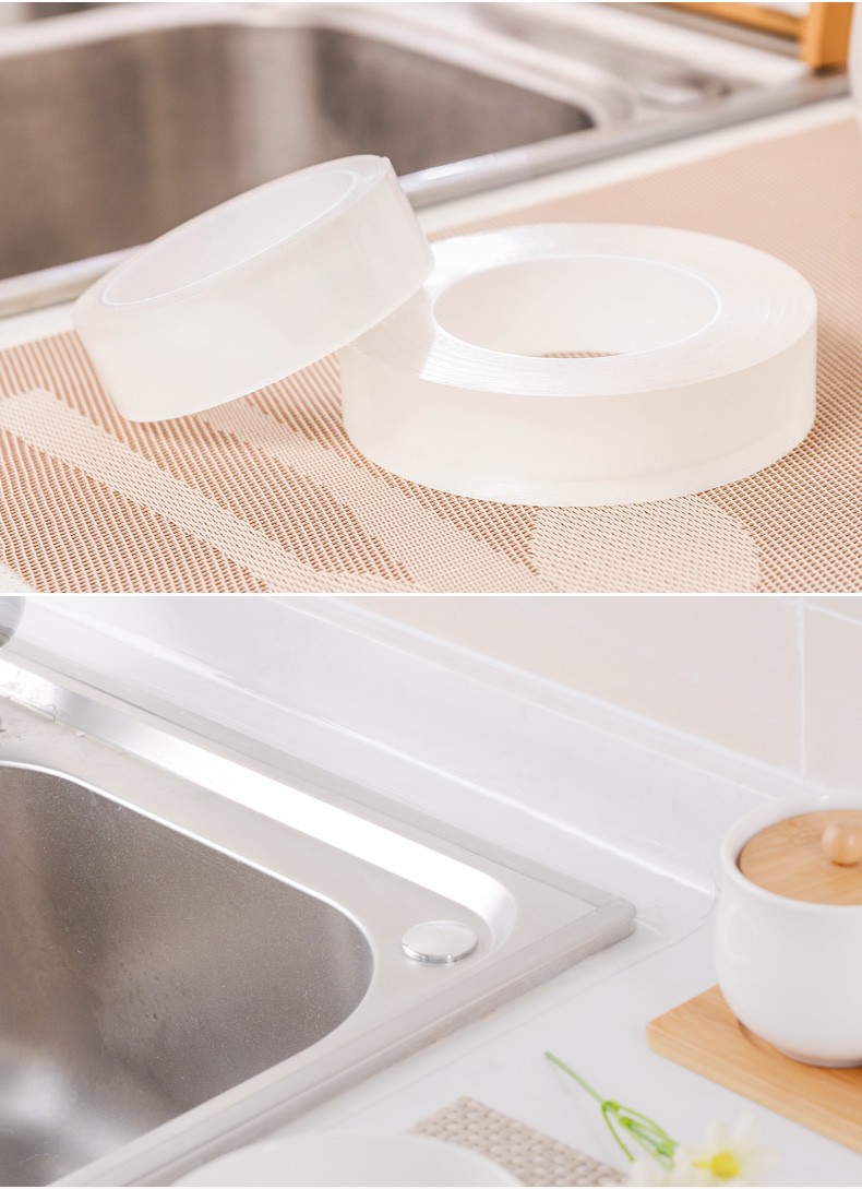 厨房防水防霉胶带透明防油水槽防水贴卫生间浴室灶台瓷砖美缝贴马桶