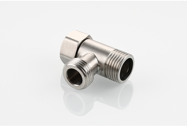 304不锈钢加厚4分内外丝活接三通热水器三通水管分水接头分水阀转接头