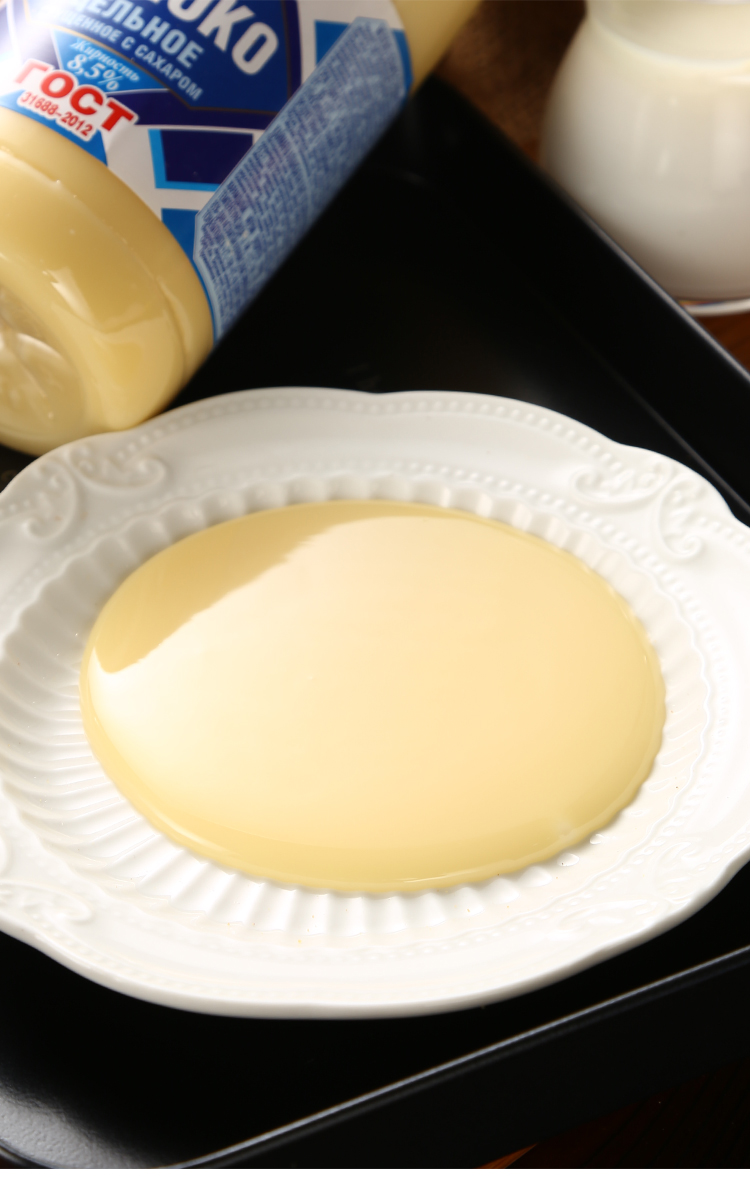 俄罗斯炼乳380克家用铁罐装烘焙原料商用奶茶馒头面包蛋挞甜点