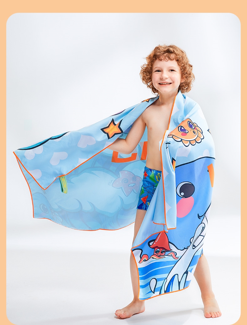 李宁lining儿童游泳浴巾男