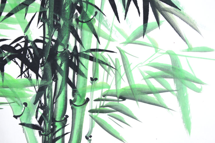 定制优选字画竹子国画办公客厅玄关装饰节节高升竹报平安竖幅地区