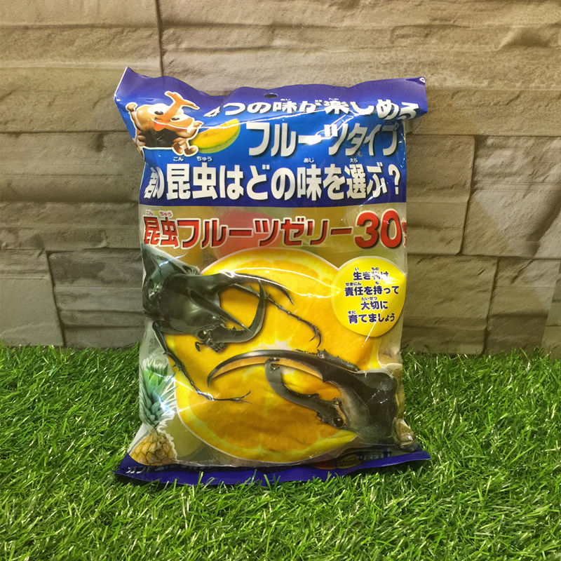 混合口味5颗甲虫果冻甲虫兜虫锹甲独角仙食物昆虫果冻昆虫饲料增加