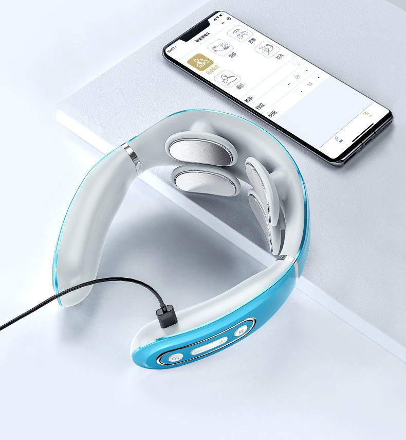 厂牌直营奥克斯颈椎按摩器护颈仪颈椎仪家用全自动热敷脉冲肩颈脖子