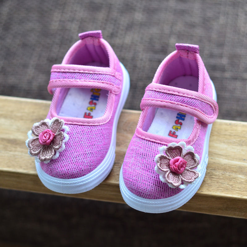 搭啵兔儿童帆布鞋 2021春款女童方口布鞋宝宝鞋单鞋 婴儿软底学步鞋