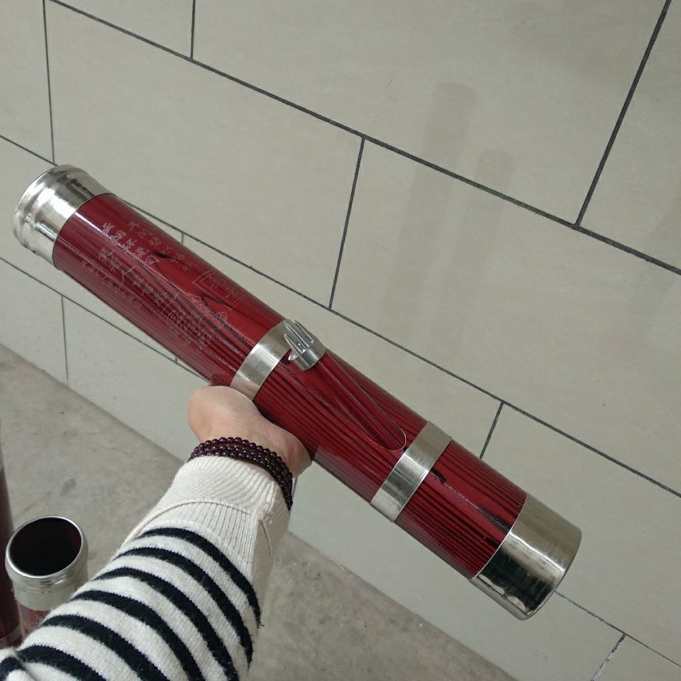 仿木水烟筒大中小号龙凤呈祥云南烟筒便携式烟管吸烟烟具烟锅小号