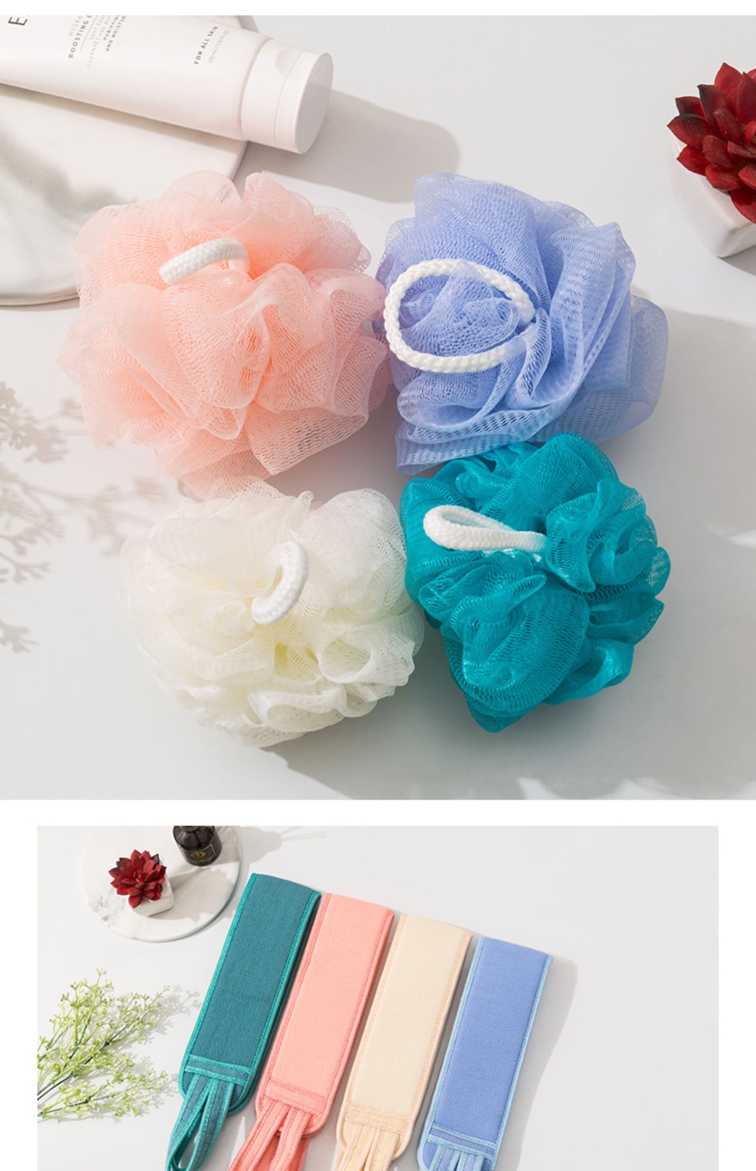 好养道(haoyangdao)浴室用品 haoyangdao强力搓澡巾细砂长条免搓后背