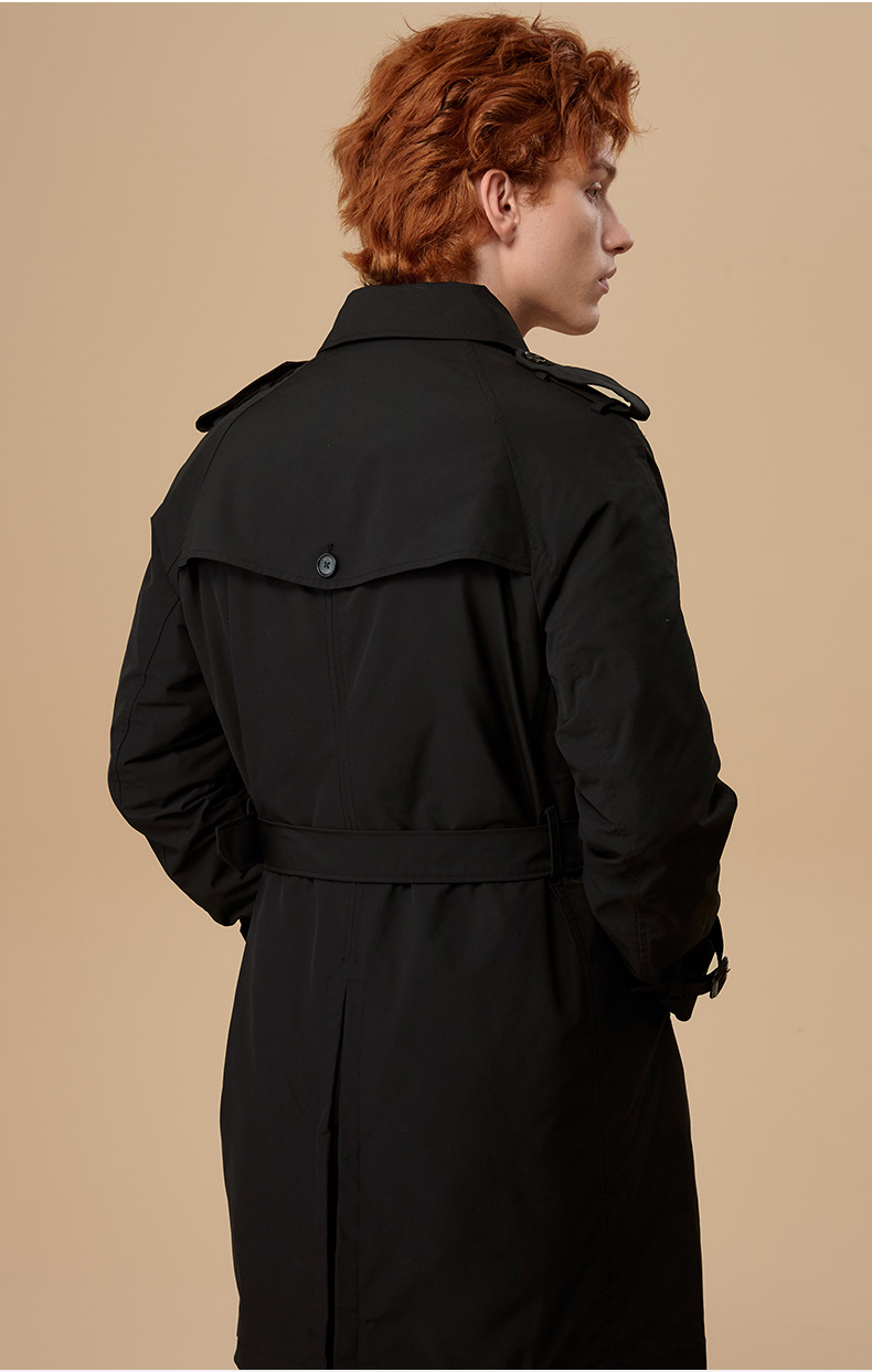 【商场同款】哈吉斯hazzys 秋季新款风衣男时尚简约英伦风衣外套