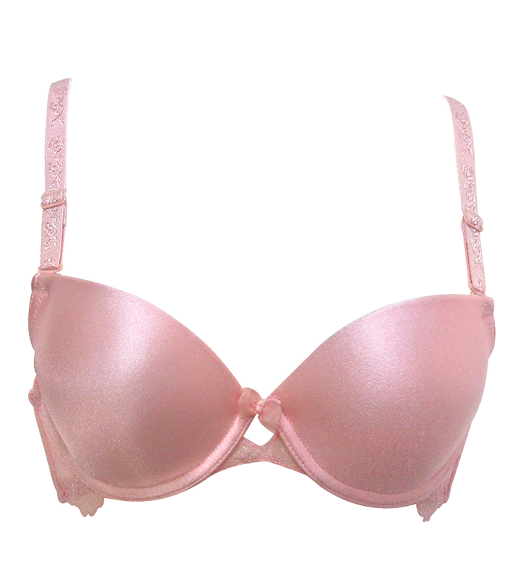 莎蓓莲小胸mm简约光面无痕两排扣a杯聚拢内衣文胸