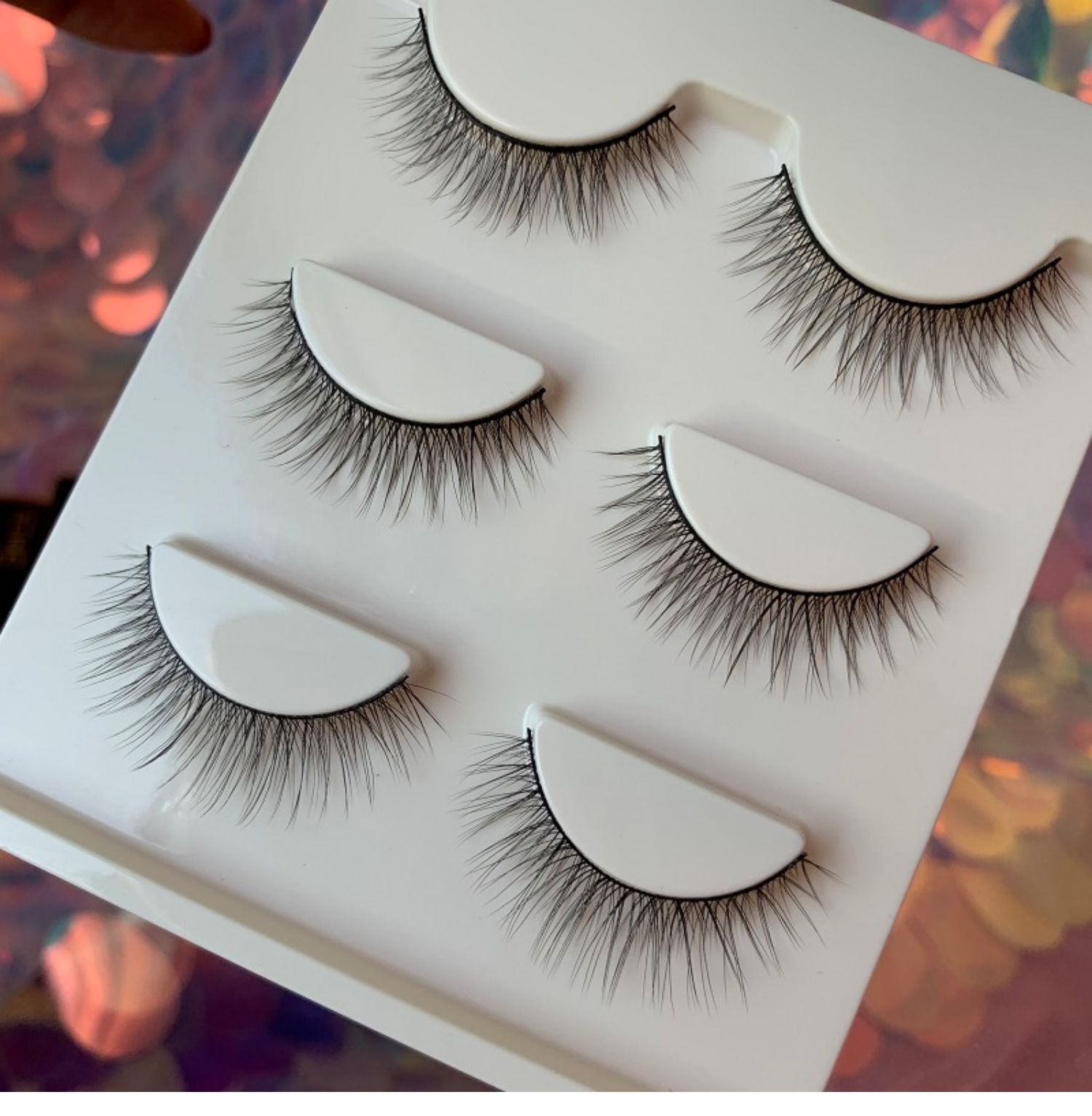 三维工匠假睫毛 假睫毛女3d立休自然交叉浓密裸妆素颜棉线软毛上眼睫