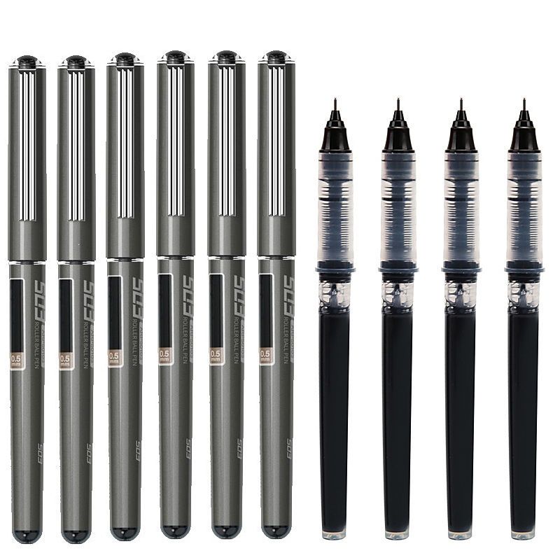 晨光文具arp50103针管笔直液式针型水笔05黑签字笔