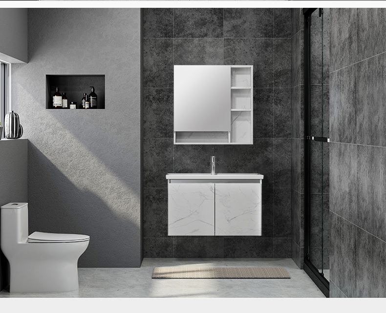 九牧卫浴官方旗舰岩板浴室柜洗脸盆组合卫生间洗漱台洗手盆落地式一体