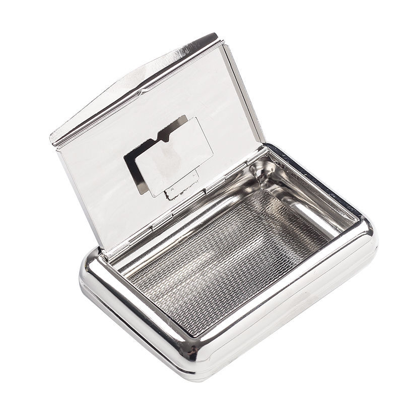 烟斗烟丝盒便携保湿烟丝盒子密封个性超薄金属手卷烟草盒烟盒款式e