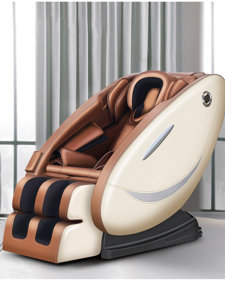 按摩椅家用小型电动太空舱按摩沙发多功能礼品智能太空舱按摩椅金色中