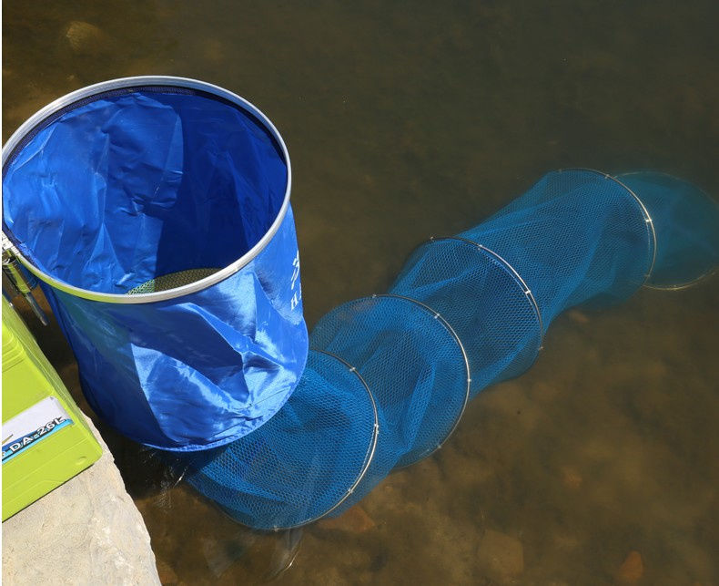 涂胶鱼护装鱼网兜钓鱼网黑坑鱼护网不锈钢渔护速干渔户鱼兜渔网兜