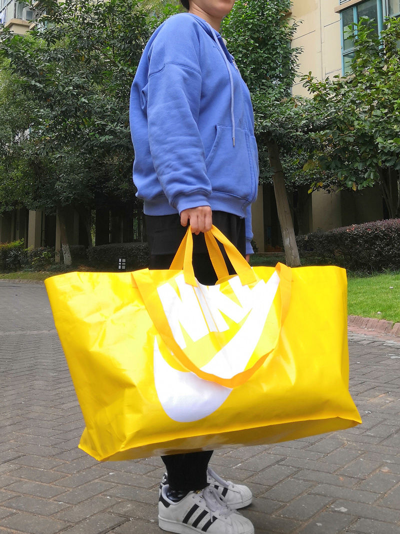 《超大号加厚宜家袋款手拎环保购物袋编织袋搬家袋子收纳行李储物袋