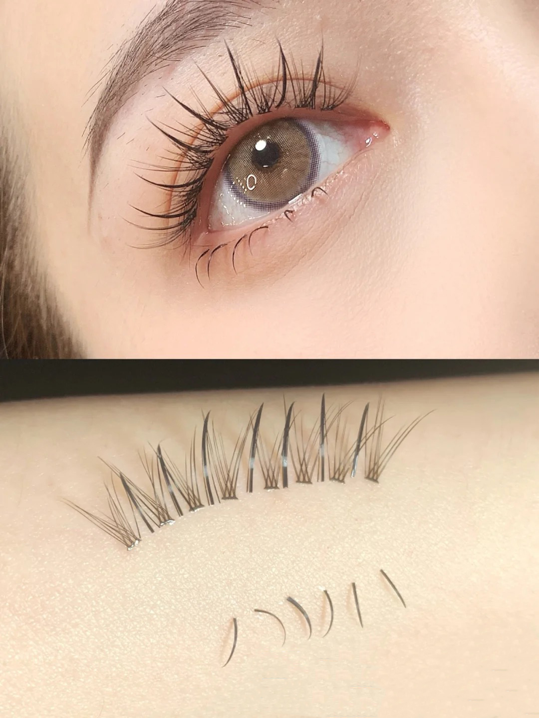 鱼尾仙子毛假睫毛混合装超软自然仿真单簇分段式燕尾自嫁接0.