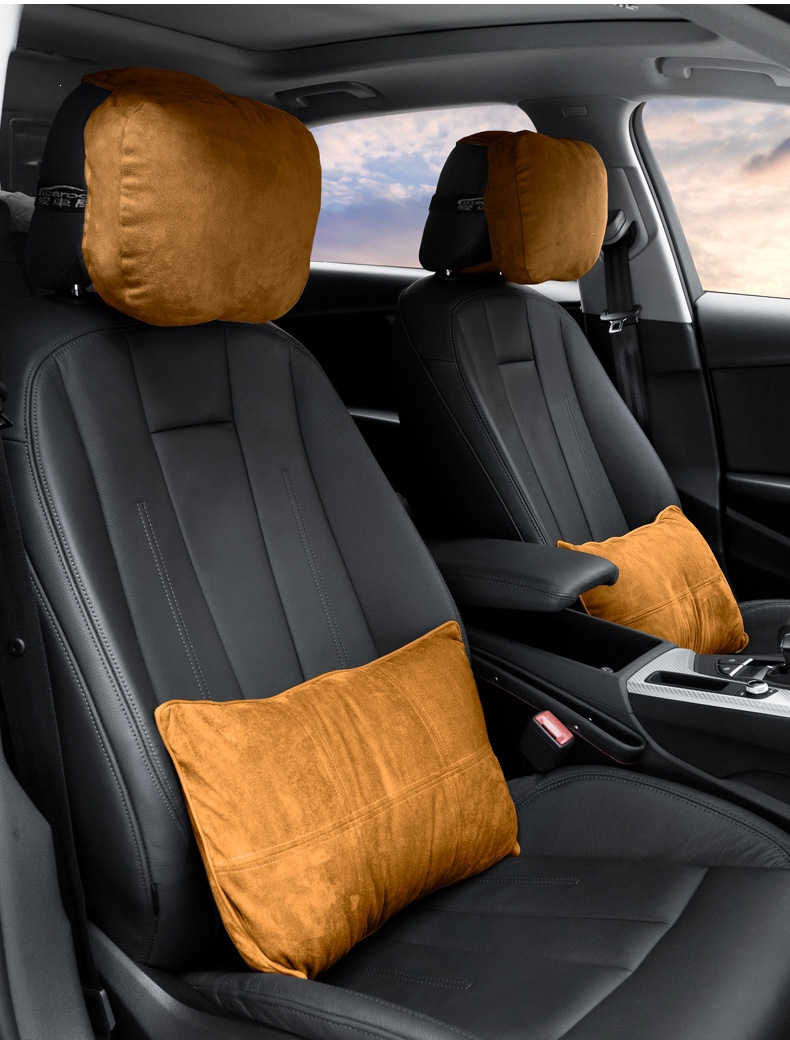 迈巴赫汽车头枕奔驰s级靠枕车用座椅枕头车载腰靠车枕一对护颈枕头枕1