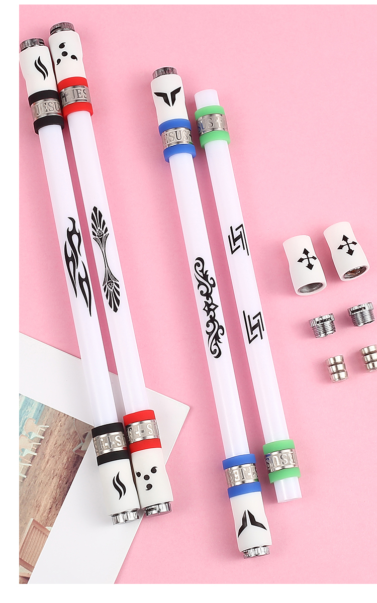 转转笔泉记转转笔发光转笔超炫发光笔黑旋风新手转转笔初学者转笔送