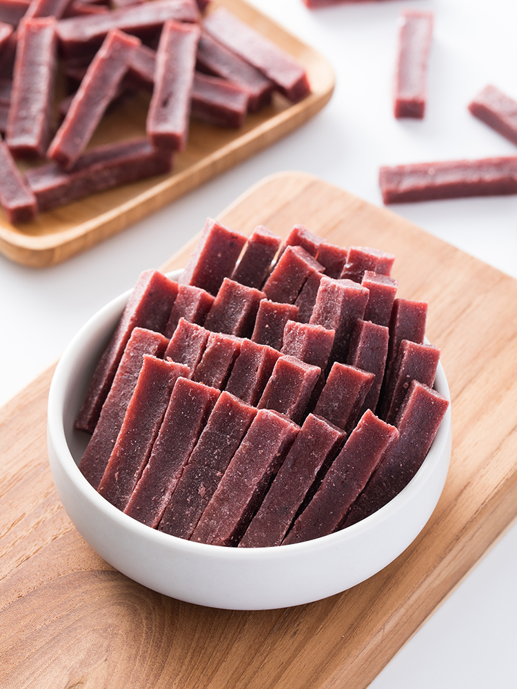 桑葚山楂条500红儿零食山楂糕片卷果丹皮果脯桑葚山楂条2斤250g4袋