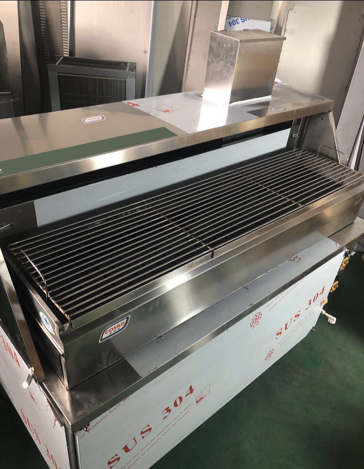 烧烤车净化烧烤炉迈高登不锈钢平吸风净化炉商用设备烧烤架