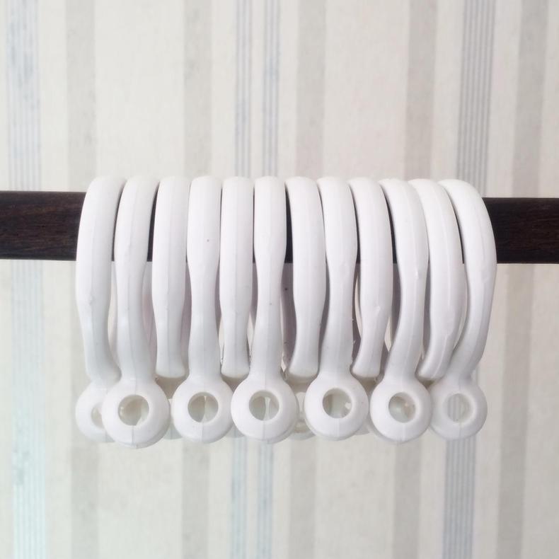 窗帘环挂环扣窗帘圈圈环罗马杆吊环窗帘杆配件扣环开口环活扣树脂