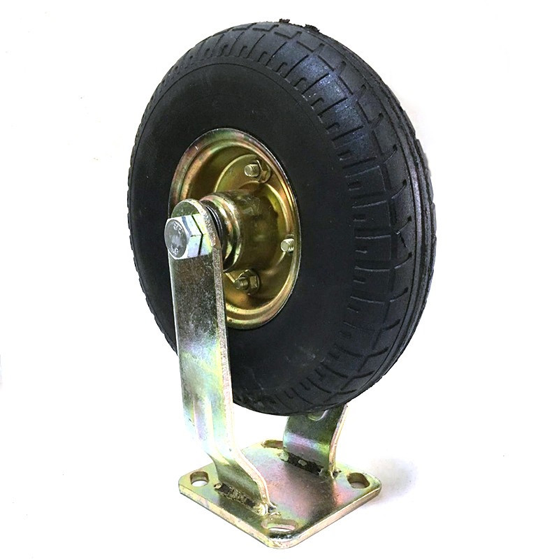 定做10寸万向轮实心橡胶轮8寸手推车小吃车轮子3504防爆防脚轮q