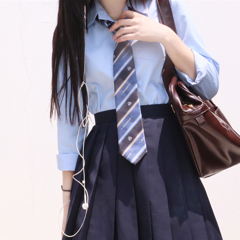 new lake jk/dk制服领带西式衬衫西服校供学院百搭领结