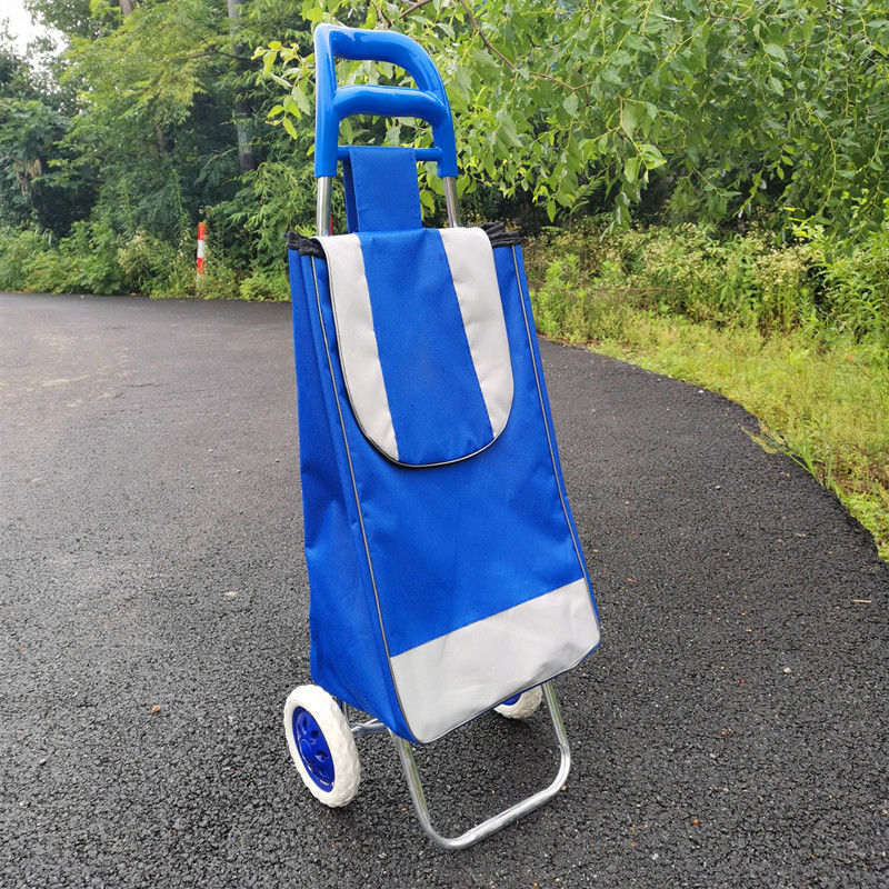 联合利华广告款买菜小拉车超市购物车两轮小拖车轻便行李车老人手推车