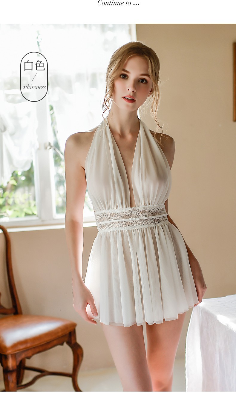 性感情趣内衣小胸超骚透明睡衣床上挑逗开档丝袜套装惑费琳