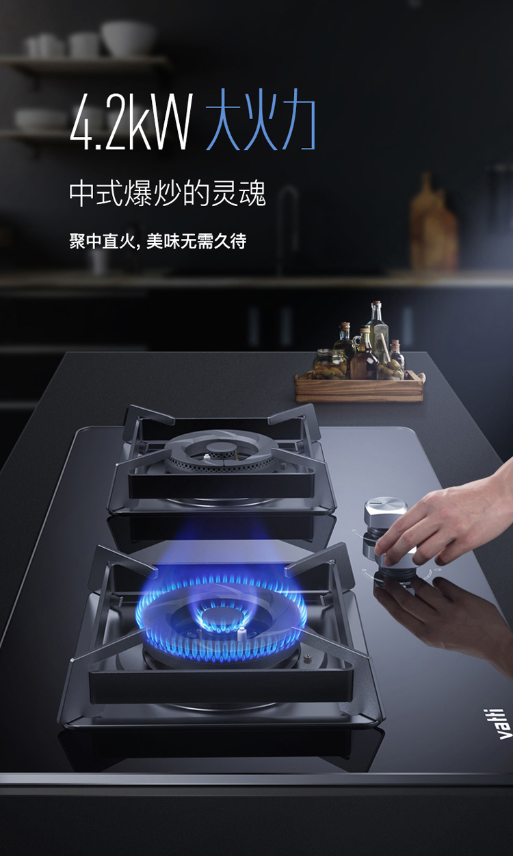 华帝燃气灶i10051b煤气灶台式液化气天然气灶嵌入式双灶家用黑色天然