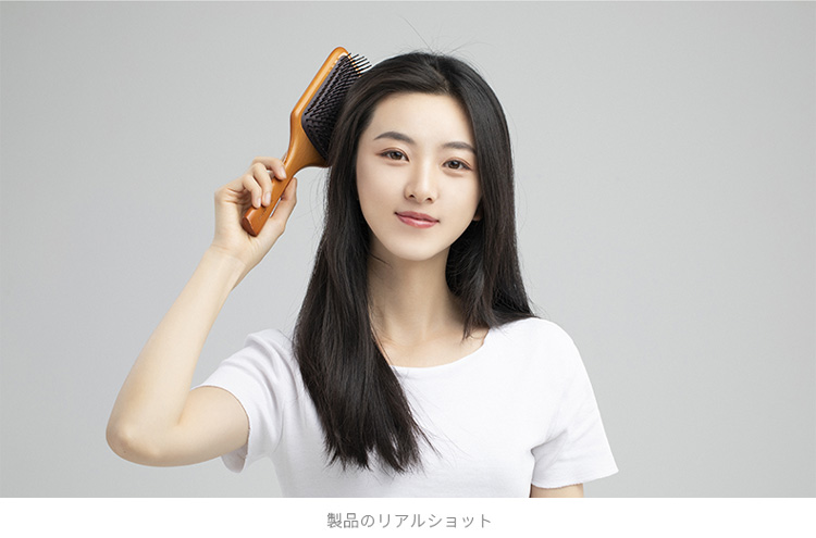 日本梳子女气垫按摩梳家用防卷发梳排骨梳梳头发 你那么美 大号