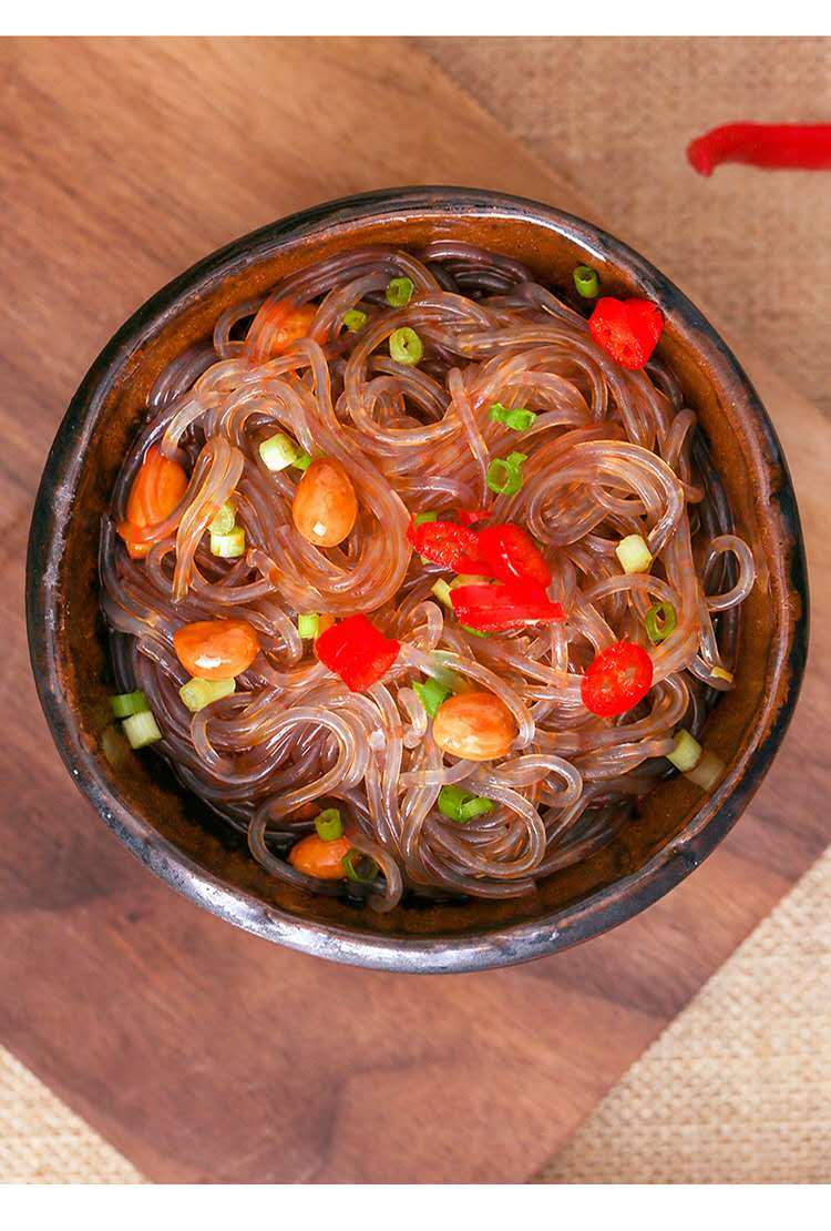 【山西特产】农家红薯粉条粉丝细粗宽混装地瓜粉红薯粉 3斤粗粉 2斤小