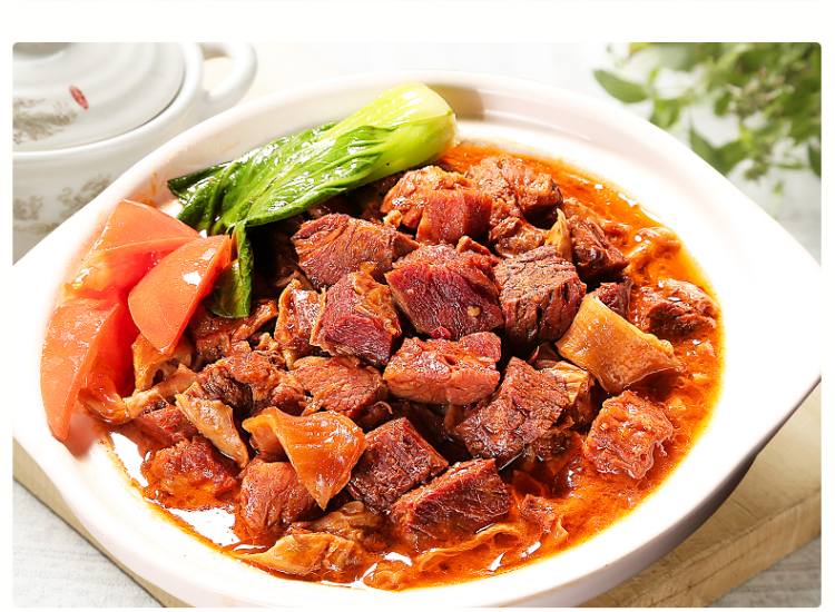 谷言速冻肉类 谷言 番茄牛套皮500g 半成品菜 速食方便菜 加热即食【