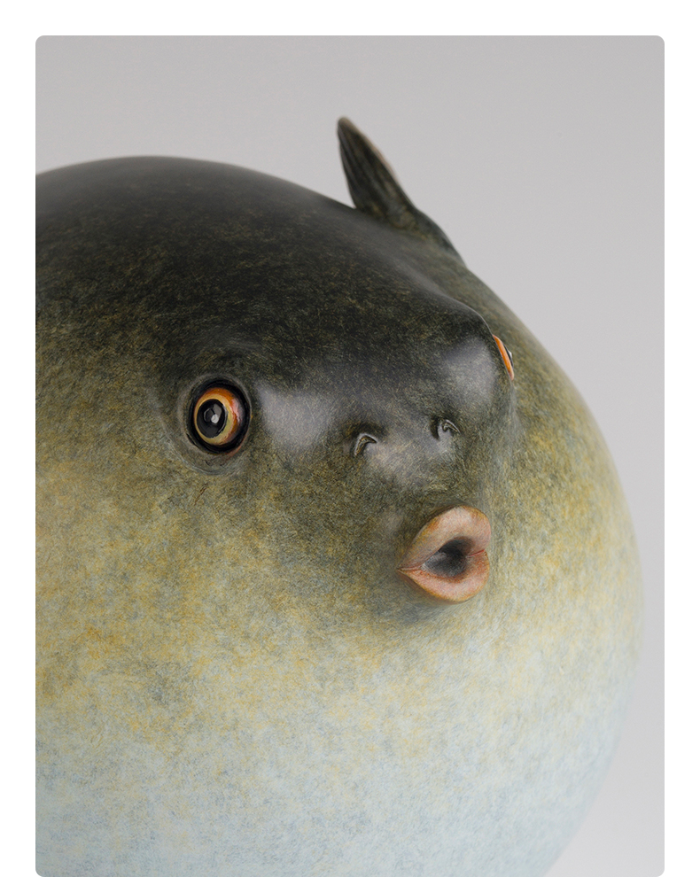 美帮汇全铜摆件萌逗系列之河豚铜工艺品家居饰品摆件