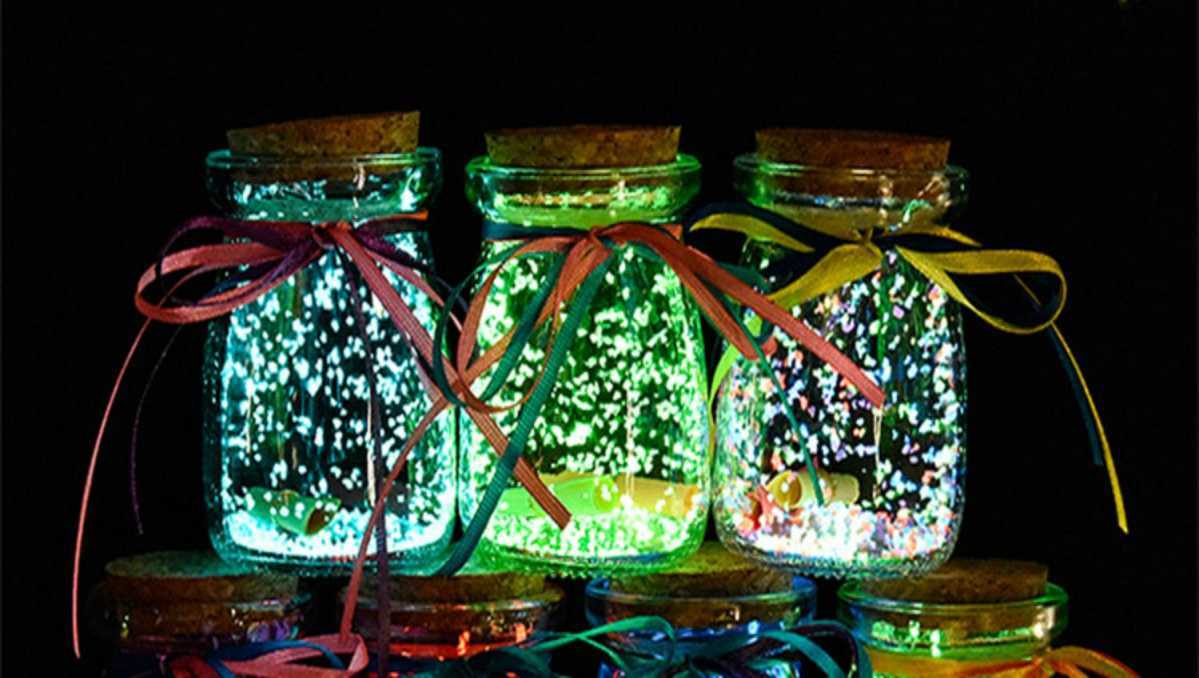 敬平星星折纸玻璃瓶星空许愿瓶木塞diy手工夜荧光大漂流瓶生日装饰品