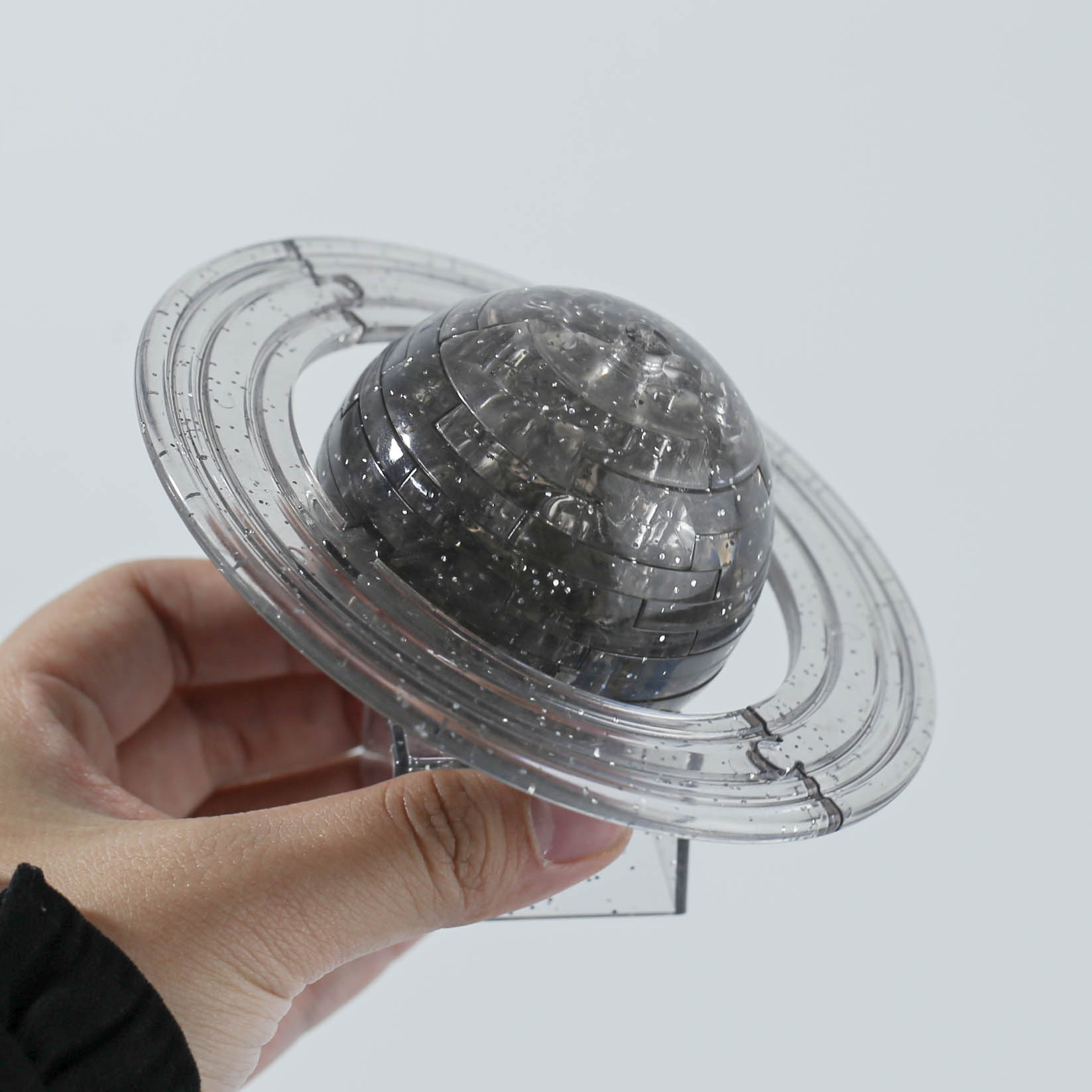 水晶拼图立体3d宇宙星球模型大人减压透明地球成年女生手工diy玫瑰