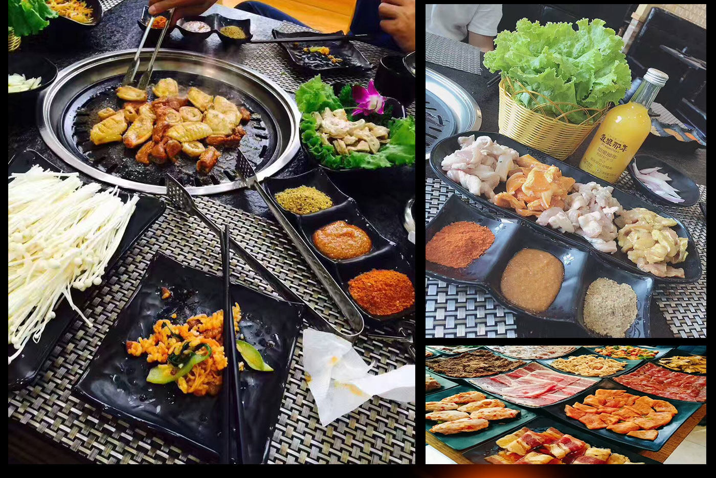 haoyangdao韩式烤盘碳烤炉煎肉盘炭火烧烤盘商用烤肉盘篦子圆型不粘煎