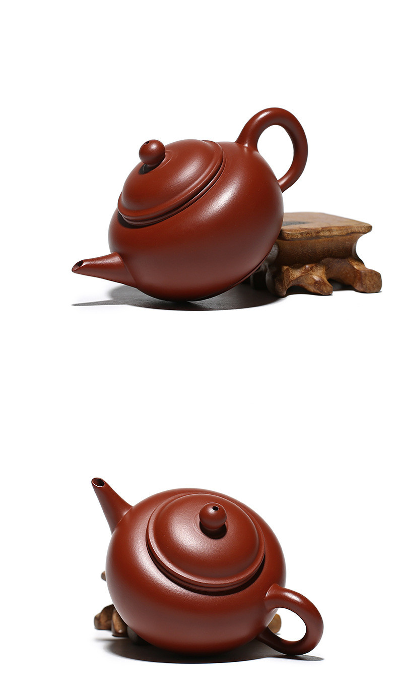 大红袍紫砂壶手工茶壶批发原矿水平壶小品小号宜兴茶具