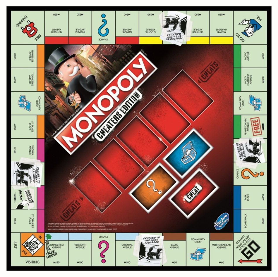 孩之宝 hasbro 地产大亨 monopoly cheaters 大富翁徒行者版