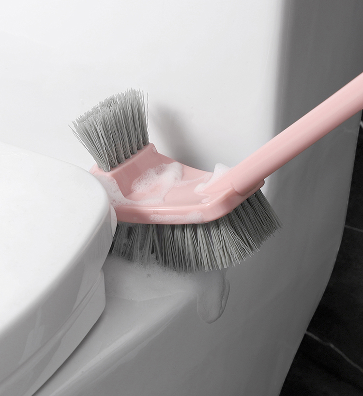 马桶刷挂墙式家用长柄免打孔卫生间壁挂洗厕所刷子清洁套装加长刷毛