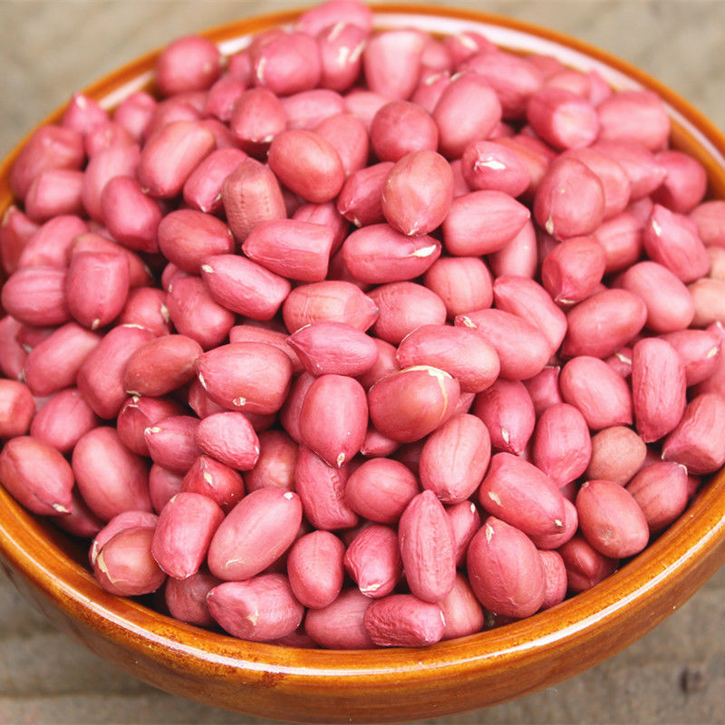 新货红皮花生米农家小粒生花生仁四粒红花生红衣花生米仁杂粮
