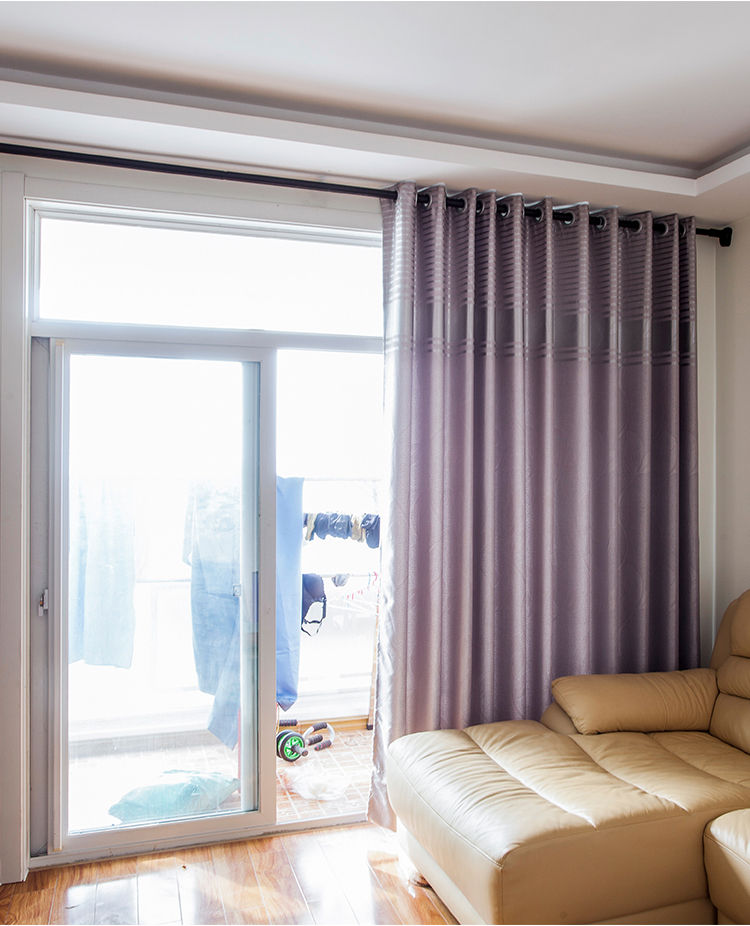 窗帘伸缩杆免打孔超长单杆卧室简易安装晾衣杆窗帘杆卫生间挂杆白色