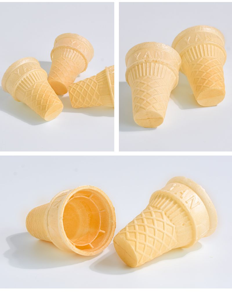 冰激凌雪糕蛋筒脆皮威化杯冰淇淋平底蛋托蛋卷甜筒商用家用165支