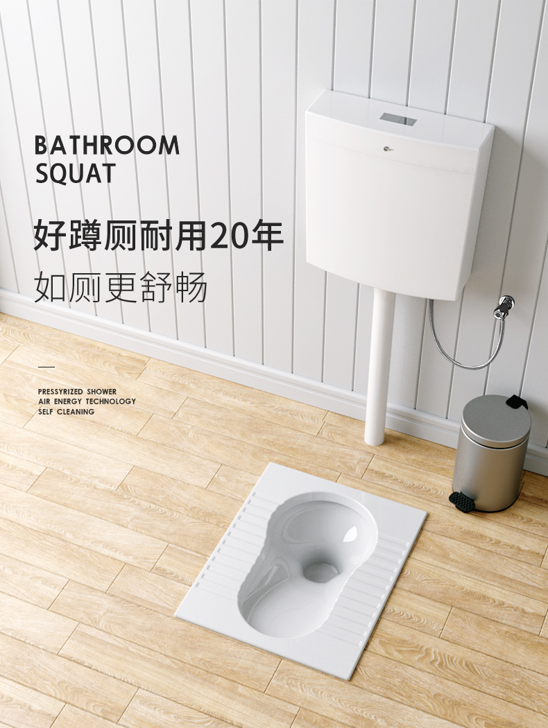 【官方配送】东鹏卫浴(dong peng)蹲便器水箱套装卫浴整套 蹲厕便盆
