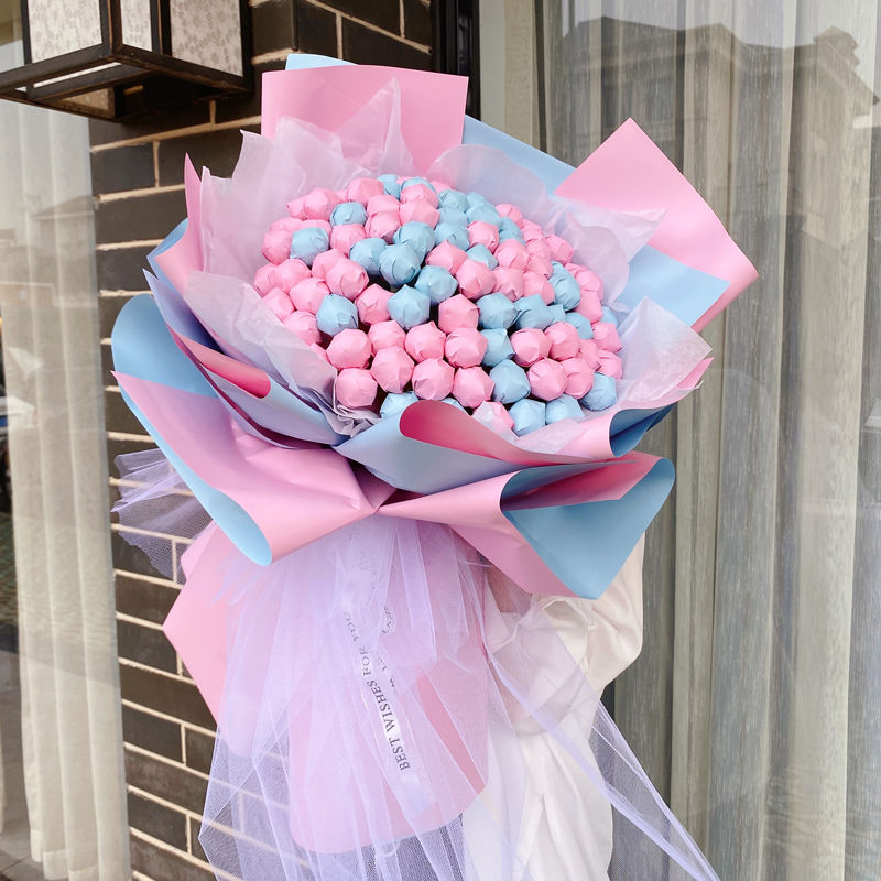 520生日礼物儿童发光小型棒棒糖花束手工糖果包装diy材料包全套 [迷你