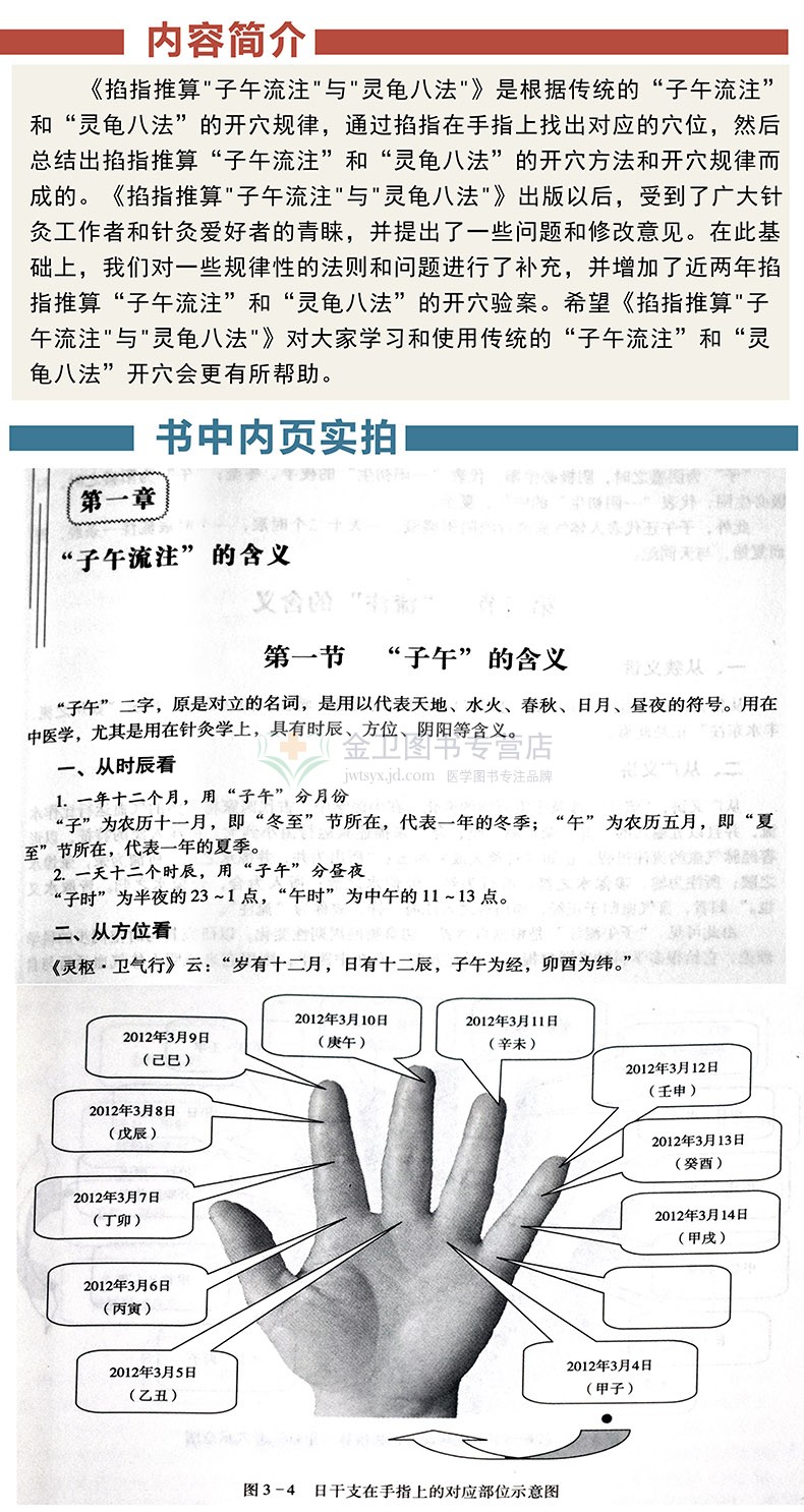 正版掐指推算子午流注与灵龟八法9787513214360中国中医药出版