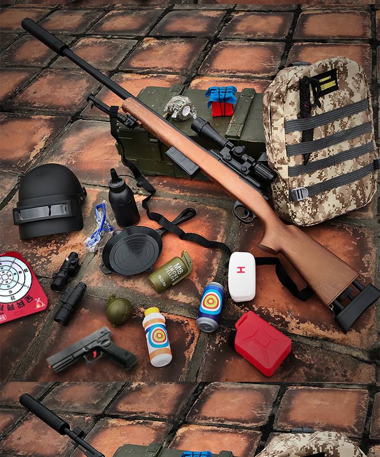 钢将awm水弹枪绝地求生98k发射吃鸡手动狙击枪m24水蛋手动玩具枪钢将