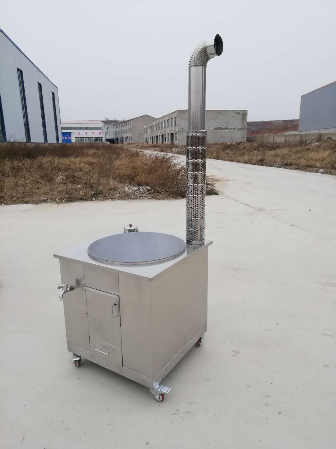 炉不锈钢新款农村家用不锈钢柴火灶可移动土灶头烧柴灶无大锅炉子灶台