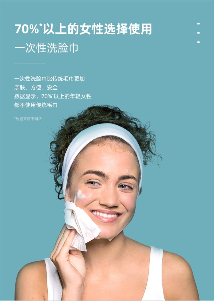 性洗脸巾女洁面巾棉柔巾盒装美容卸妆棉经济款擦脸巾80抽